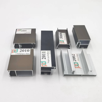 Profil Jendela Aluminium Panjang Anodized 6 Meter Untuk Bolivia Dan Chili Seri L20