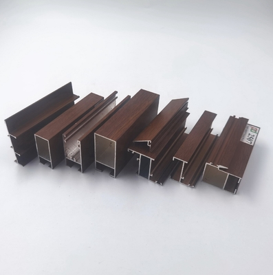 0.15mm T5 Temper Wood Finish Profil Aluminium Untuk Seri Bolivia L20 L25 L32 L5000