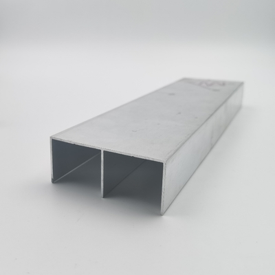 RoHs MSDS sliding Wardrobe Aluminium Profile Untuk Wardrobe Track Rail
