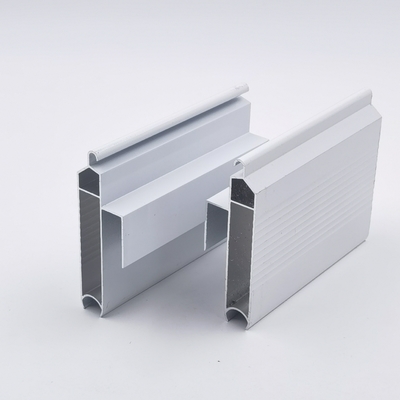 6063-T5 Disesuaikan Aluminium Alloy Rolling Shutter Door Slat Dan Track Profiles Untuk Garasi