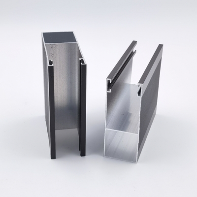 6063 T5 55mm Wide Roller Shutter Cabinet Profil Aluminium Untuk Perumahan
