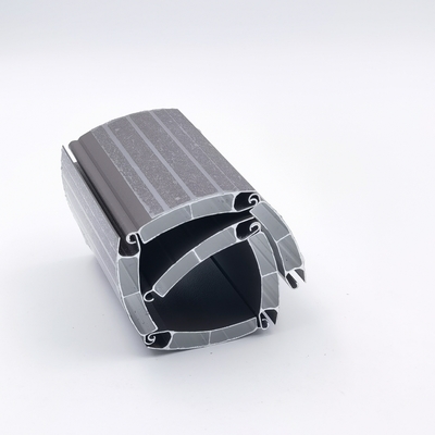 Profil Ekstrusi Aluminium Roller Shutter Slat Pola Berbeda Untuk Pintu Garasi