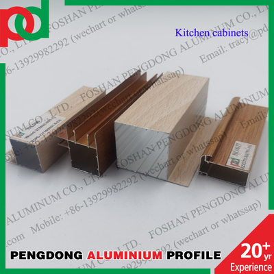 Profil Dapur Aluminium Panjang 6 Meter Kayu Dan Dilapisi Bubuk Mengkilap