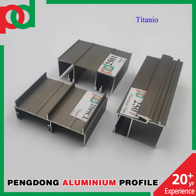 Dilapisi Bubuk Profil Aluminium T5 Panjang 5,8 Meter Untuk Jendela Dan Pintu
