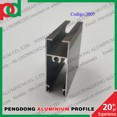 Profil Jendela Aluminium Panjang Anodized 6 Meter Untuk Bolivia Dan Chili Seri L20
