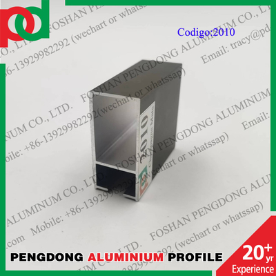 Profil Jendela Aluminium Panjang Anodized 6 Meter Untuk Bolivia Dan Chili Seri L20