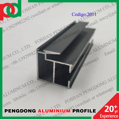 Profil Jendela Aluminium Panjang Anodized 6 Meter Untuk Bolivia Dan Chili Seri L20
