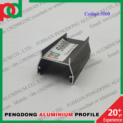 Profil Jendela Aluminium Panjang Anodized 6 Meter Untuk Bolivia Dan Chili Seri L20