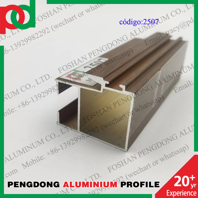 0.15mm T5 Temper Wood Finish Profil Aluminium Untuk Seri Bolivia L20 L25 L32 L5000