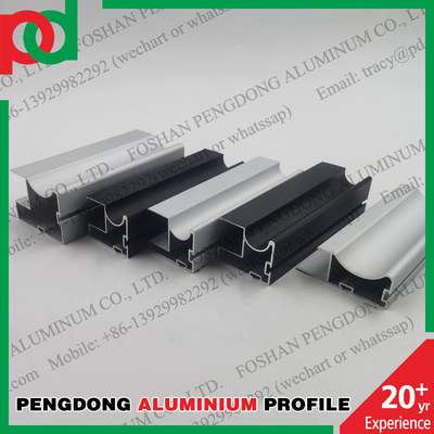 Anodized Color 6063 Profil Aluminium Untuk Pintu Lemari Geser