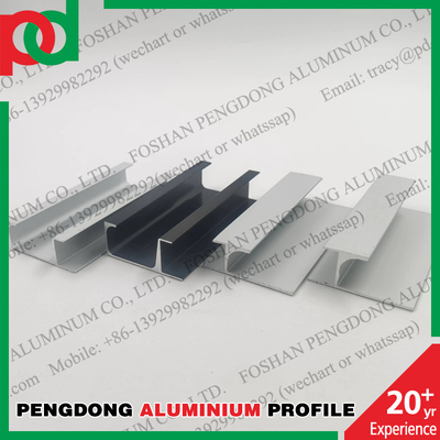 Anodized Color 6063 Profil Aluminium Untuk Pintu Lemari Geser