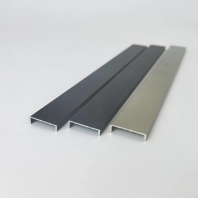 Profil Aluminium Bentuk U Anodized Untuk Tepian Ubin Dekoratif