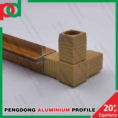 Profil Kabinet Dapur Aluminium Poles Bubuk Berkualitas Tinggi yang Disesuaikan