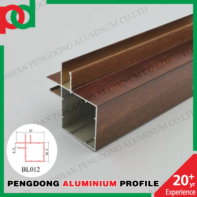 Produsen Profesional Profil Kabinet Dapur Aluminium Glossy Silver Polishing