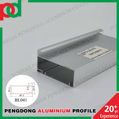 Produsen Profesional Profil Kabinet Dapur Aluminium Glossy Silver Polishing