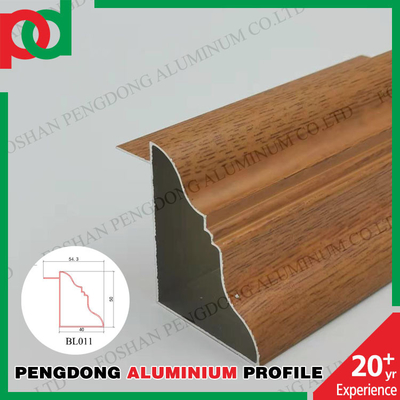 Produsen Profesional Profil Kabinet Dapur Aluminium Glossy Silver Polishing