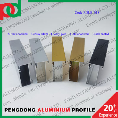 Penggunaan Populer Di Lemari Dapur Lybia Profil Aluminium Glossy Atau Anodized Silver Dan Gold Dan Dilapisi Hitam