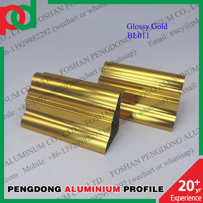 Penggunaan Populer Di Lemari Dapur Lybia Profil Aluminium Glossy Atau Anodized Silver Dan Gold Dan Dilapisi Hitam