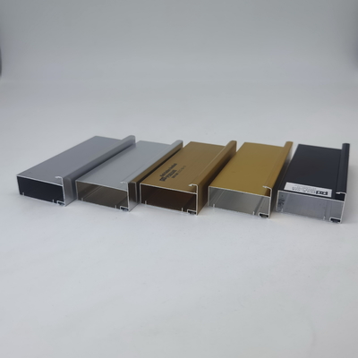 Penggunaan Populer Di Lemari Dapur Lybia Profil Aluminium Glossy Atau Anodized Silver Dan Gold Dan Dilapisi Hitam
