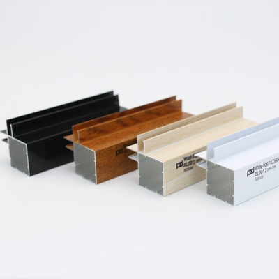 Produsen Foshan Profil Kabinet Dapur Aluminium Glossy Silver Polishing Tinggi