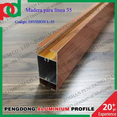 L20 Dan L25 Warna Populer Profil Aluminium Untuk Jendela Dan Pintu