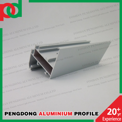 Aluminium Profil Ekstrusi Casement Jendela Pintu Square Tube Disesuaikan Anodizing Champagne Untuk Pasar Ethiopia