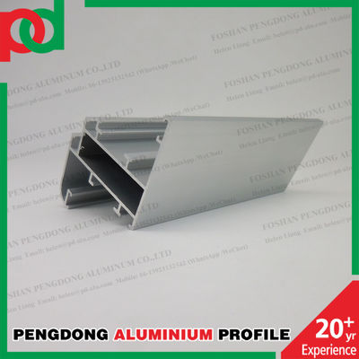 Aluminium Profil Ekstrusi Casement Jendela Pintu Square Tube Disesuaikan Anodizing Champagne Untuk Pasar Ethiopia