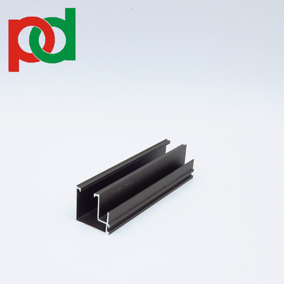T5 Profil Ekstrusi Aluminium Temper untuk jendela geser dalam setiap biji kayu warna