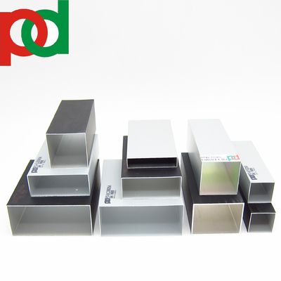 6063 T5 Aluminium Tubing Hollow Aluminium persegi panjang Tube Square Aluminium Sudut