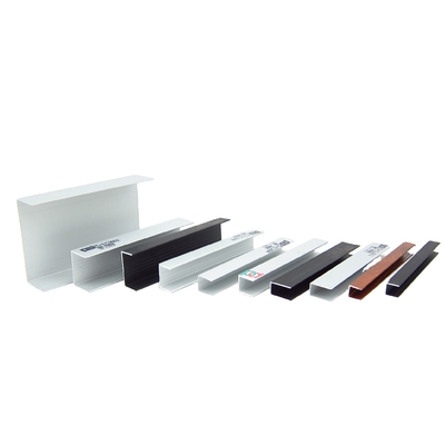 U Channel Groove Aluminium Profile Untuk Jendela Dan Pintu Dan Furnitur