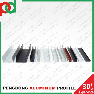 U Channel Groove Aluminium Profile Untuk Jendela Dan Pintu Dan Furnitur