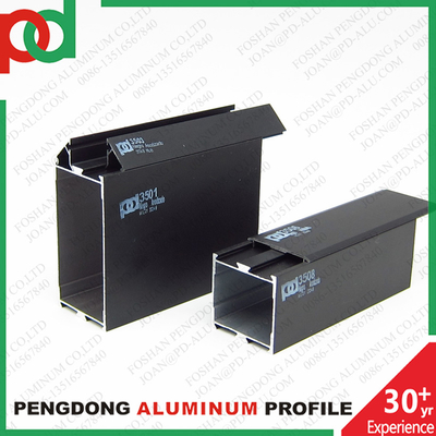 Profil Anodisasi Hitam Aluminium Untuk Jendela Dan Pintu Seri 35