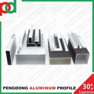 Profil Pegangan Tangan Aluminium Warna Kayu Hitam Mate Perak Panjang 6M Dengan Finishing Anodized Perunggu Dan Ukuran Berbeda