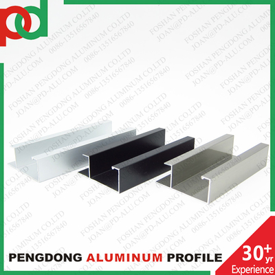Aluminium Profil Tarik Genggam Untuk Dapur Lemari Kaca Shutter Pintu Frame adalah paduan