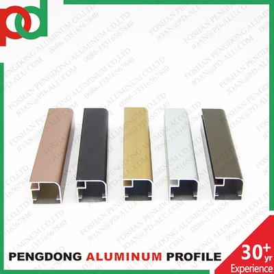 Aluminium Profil Tarik Genggam Untuk Dapur Lemari Kaca Shutter Pintu Frame adalah paduan