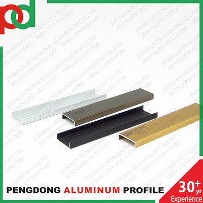 Aluminium Profil Tarik Genggam Untuk Dapur Lemari Kaca Shutter Pintu Frame adalah paduan