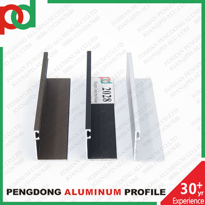 Profil Aluminium untuk Bingkai Pintu Geser Lemari Keramik Lantai Rel Track Profil Atas Bawah Lemari Aluminium
