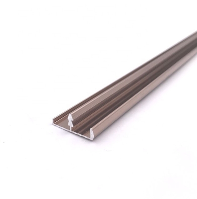 16.3mm T Bentuk aluminium tepi persegi trim Profil Cetakan Poles