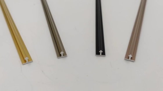 6mm T Bentuk Aluminium Trim Ekstrusi Perak anodized Toleransi 0.12mm