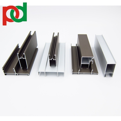 Profil Aluminium Pintu Jendela Anodized Untuk Kolombia Sliding 744