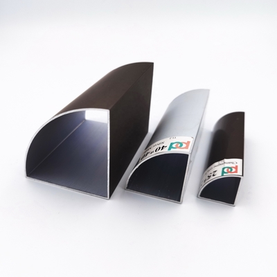 Rounded Corner Aluminium Square Tubing Powder Coated Aluminium Profile 25x25
