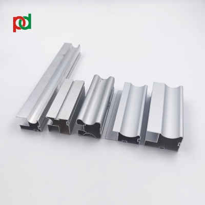 Profil Aluminium Lemari Anodized OEM Untuk Pintu Geser Vertikal