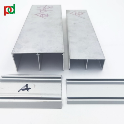 RoHs MSDS sliding Wardrobe Aluminium Profile Untuk Wardrobe Track Rail