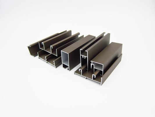 T3 T4 T5 6063 Profil Jendela Aluminium Anodized Isolasi Panas