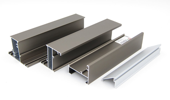 6000 Series Casement Window Profiles Aluminium Square Extrusions