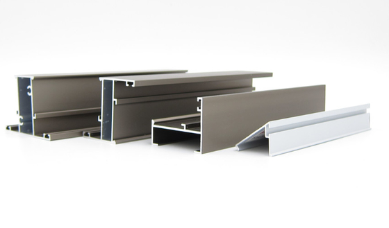 Linea 42 6063 T6 Aluminium Casement Window Profiles Silver Anodized