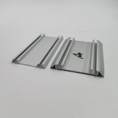 RoHs MSDS sliding Wardrobe Aluminium Profile Untuk Wardrobe Track Rail