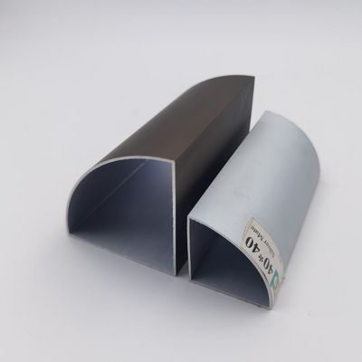 Rounded Corner Aluminium Square Tubing Powder Coated Aluminium Profile 25x25