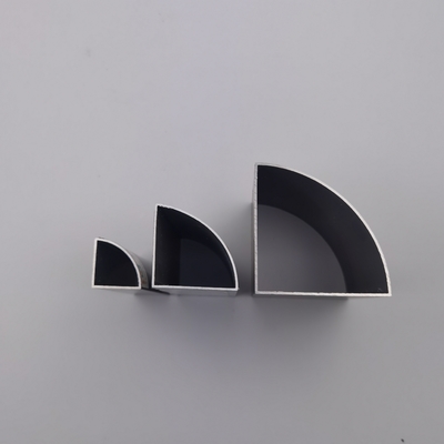 Rounded Corner Aluminium Square Tubing Powder Coated Aluminium Profile 25x25