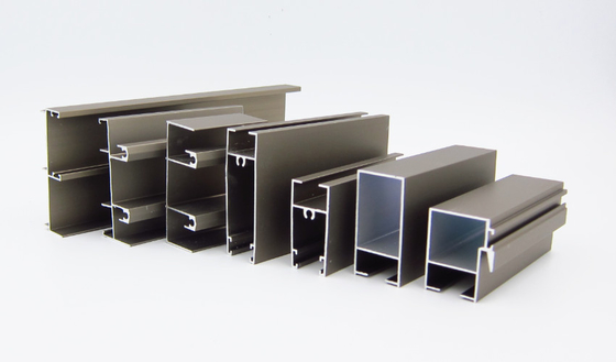 6000 Series T5 Aluminium Alloy Extrusions Square Shape Untuk Windows